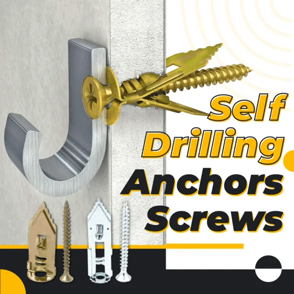 WallScrews - Haute Qualité Usage Intensif Sans Perçage Vis Muralest Et Ancrages