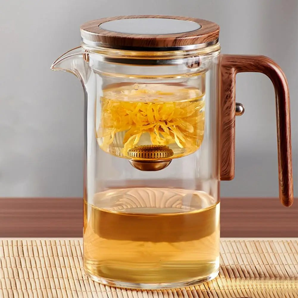 Globetrek° GlassTeapot: Automatique Eau Séparation Verre Théière