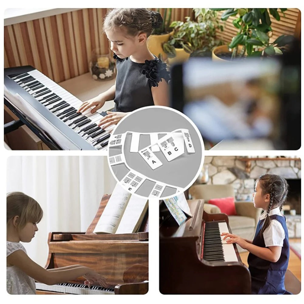 KeyboardLabel - Étiquette Amovible En Silicone Pour Piano Et Clavier