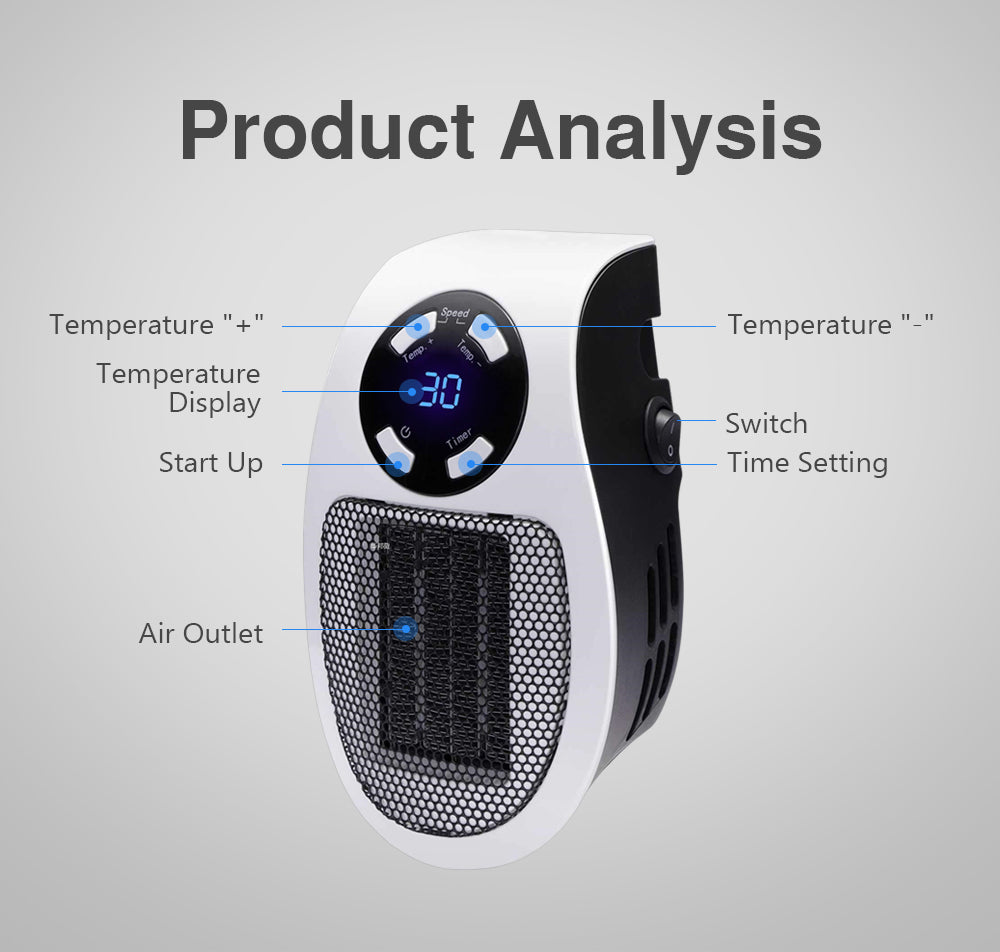 HeaterFan - Ventilateur De Chauffage Électrique Portable