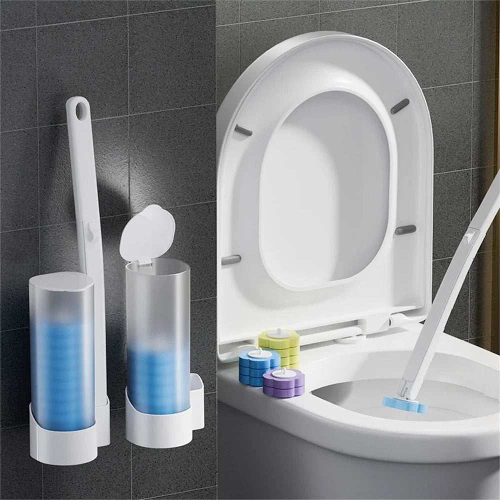 Cleaner Pro° ToiletCleaner: Tête De Brosse De Toilette Jetable Kit De Nettoyage