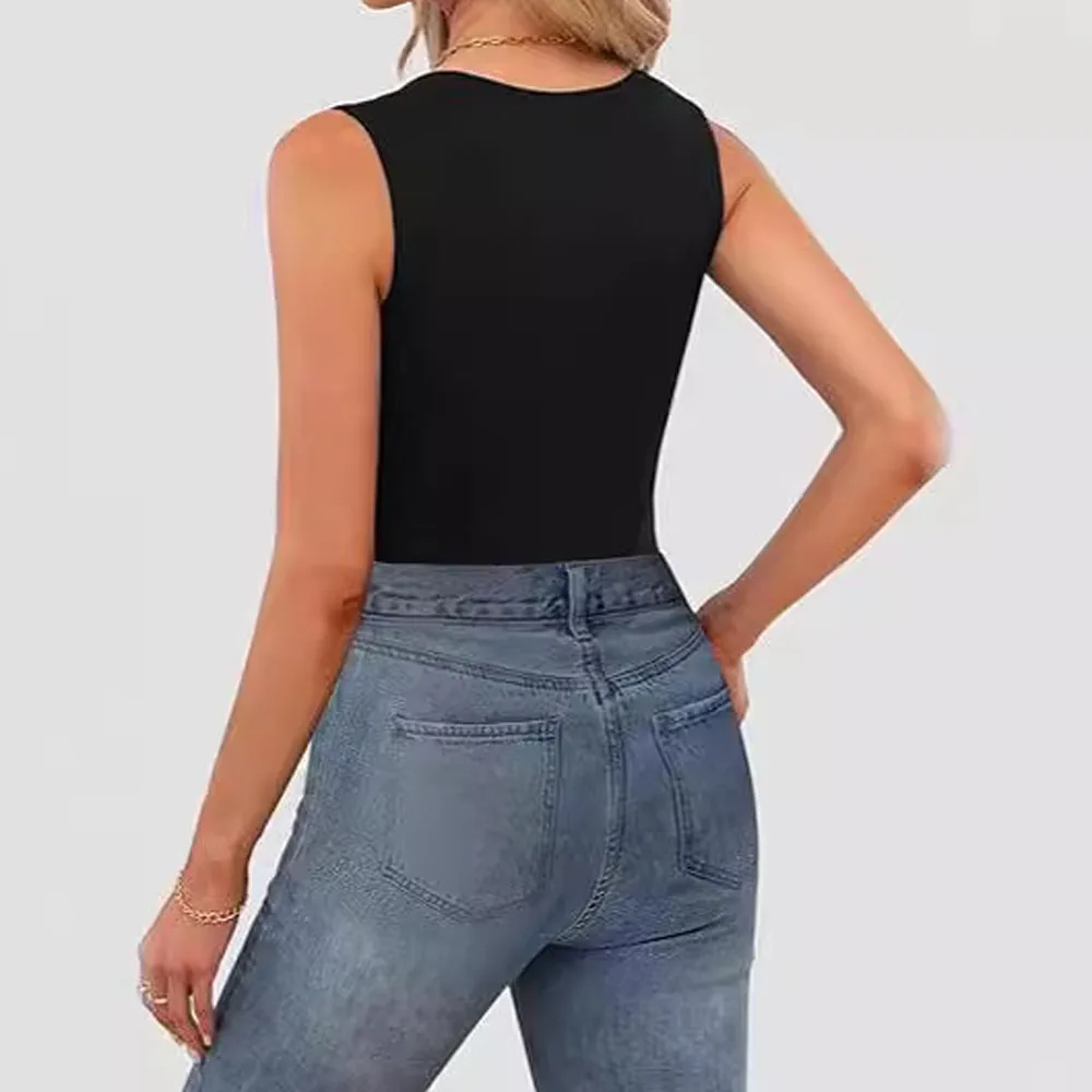 Icone™ TankTop 1+1 GRATUIT : Débardeur Sans Manches À Encolure Carrée Pour Femme