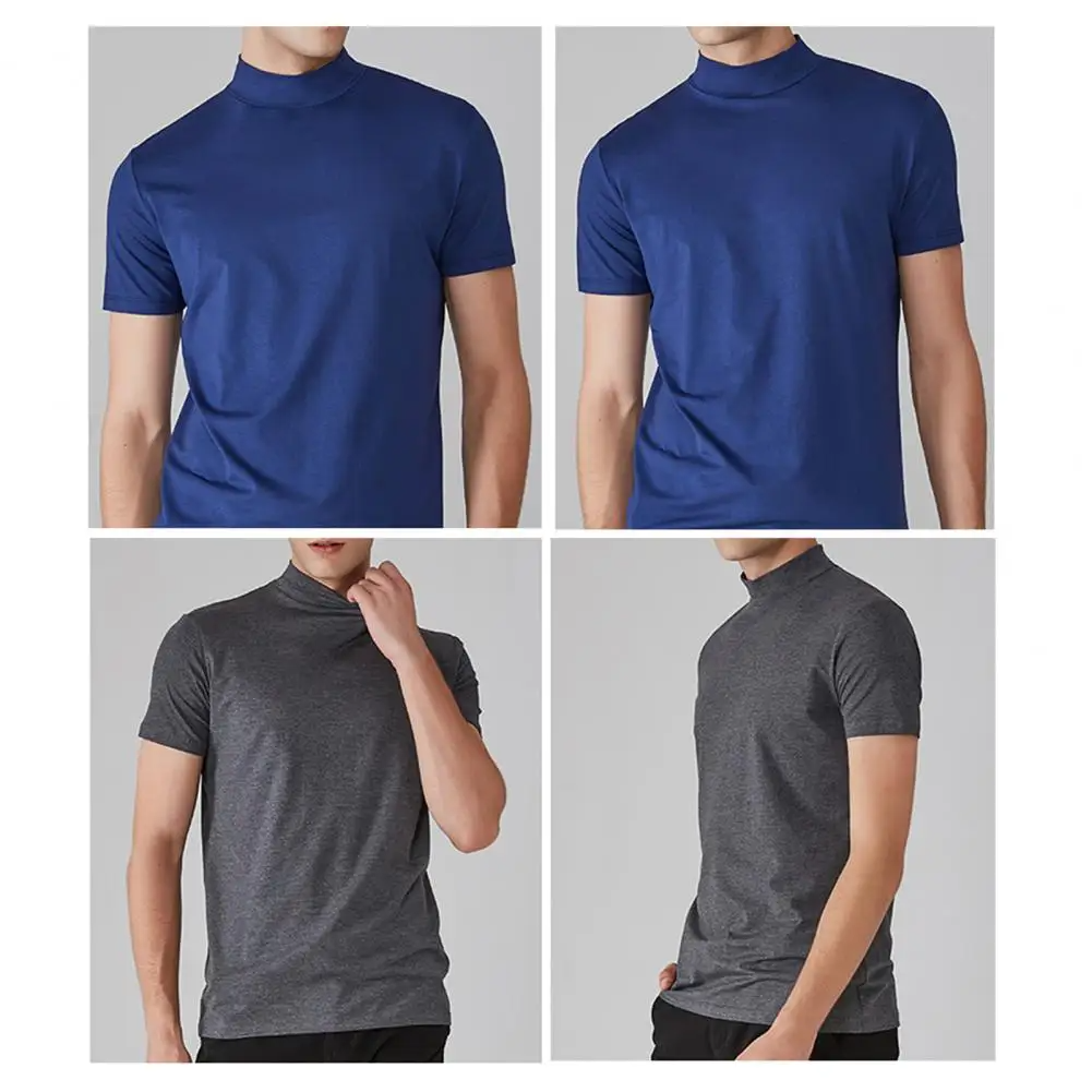 Icone™ FitShirt 1+1 GRATUIT: Des Hommes Slim Fit Elevé Cou Décontracté Chemise