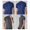 Icone™ FitShirt 1+1 GRATUIT: Des Hommes Slim Fit Elevé Cou Décontracté Chemise