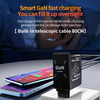 DualCharger: Charge Rapide Double Rétractable Câble Voyage Chargeur
