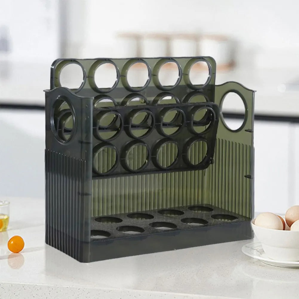 EggBox - Boîte De Conservation D'œufs À Trois Couches Et À Rebondissement Automatique