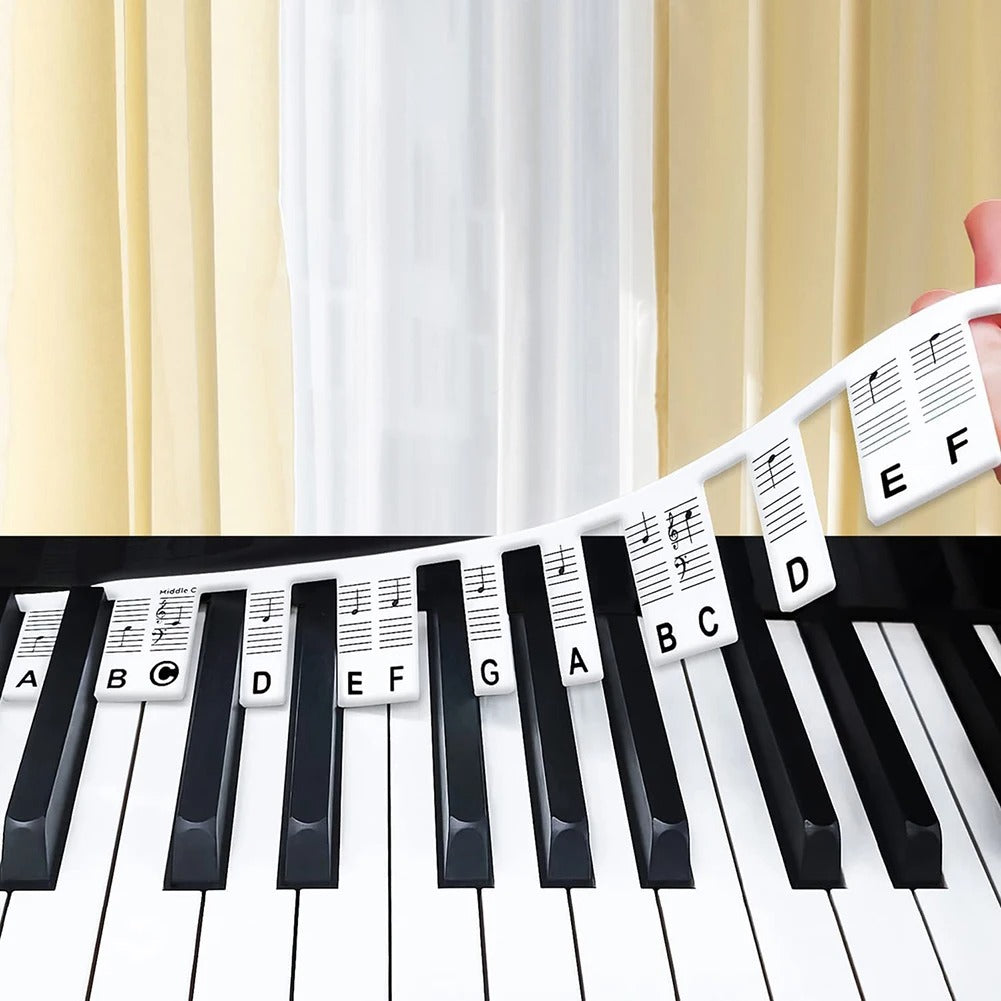 KeyboardLabel - Étiquette Amovible En Silicone Pour Piano Et Clavier