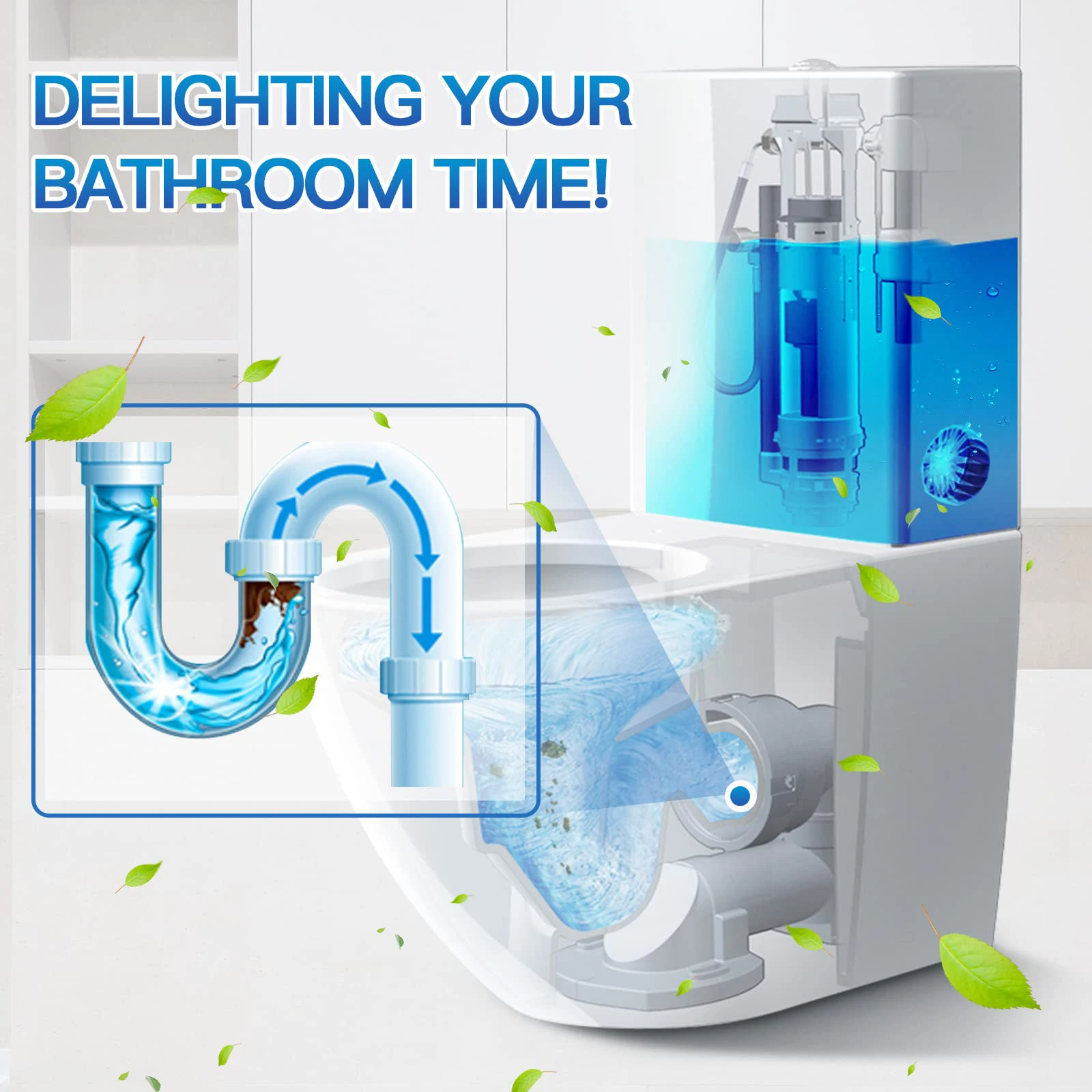 Cleaner Pro° ToiletTablets: Nettoyant Automatique À Insérer Dans La Cuvette Des Toilettes Comprimés