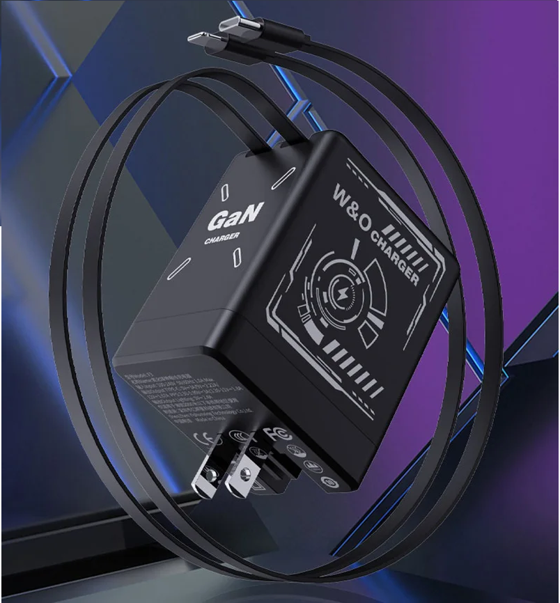 DualCharger: Charge Rapide Double Rétractable Câble Voyage Chargeur
