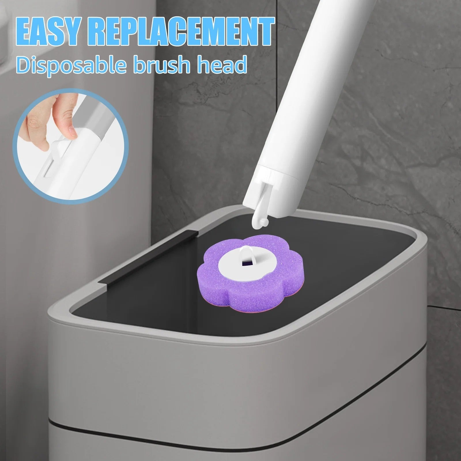 Cleaner Pro° ToiletCleaner: Tête De Brosse De Toilette Jetable Kit De Nettoyage