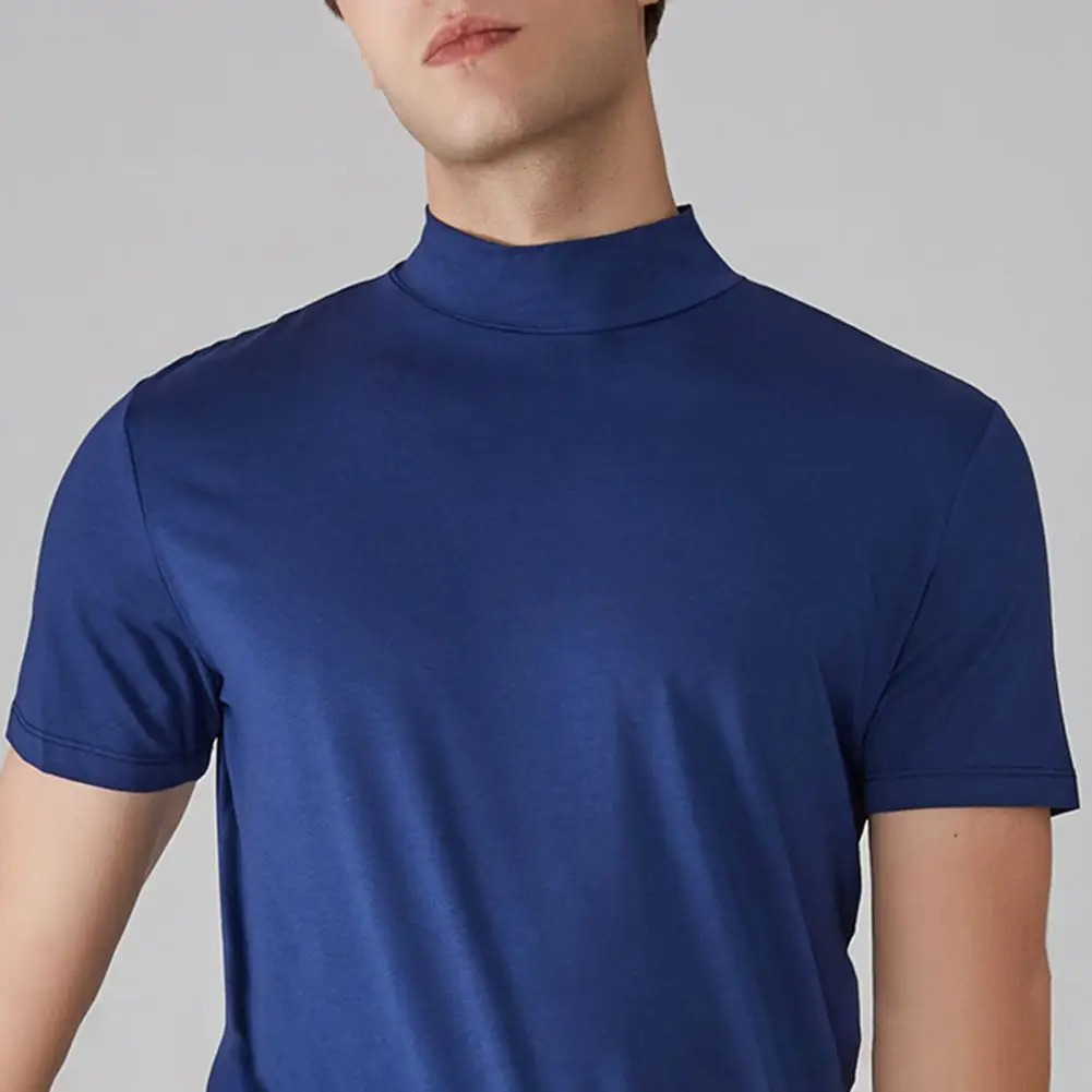 Icone™ FitShirt 1+1 GRATUIT: Des Hommes Slim Fit Elevé Cou Décontracté Chemise