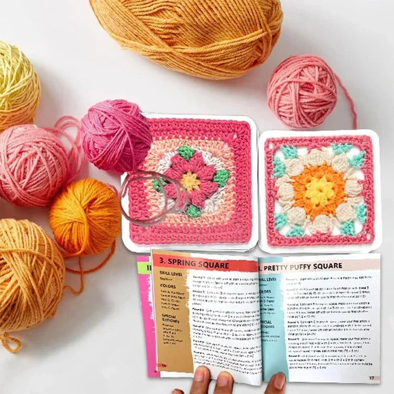 CrochetCards: Carré Tricot Crochet Guide Cartes Set