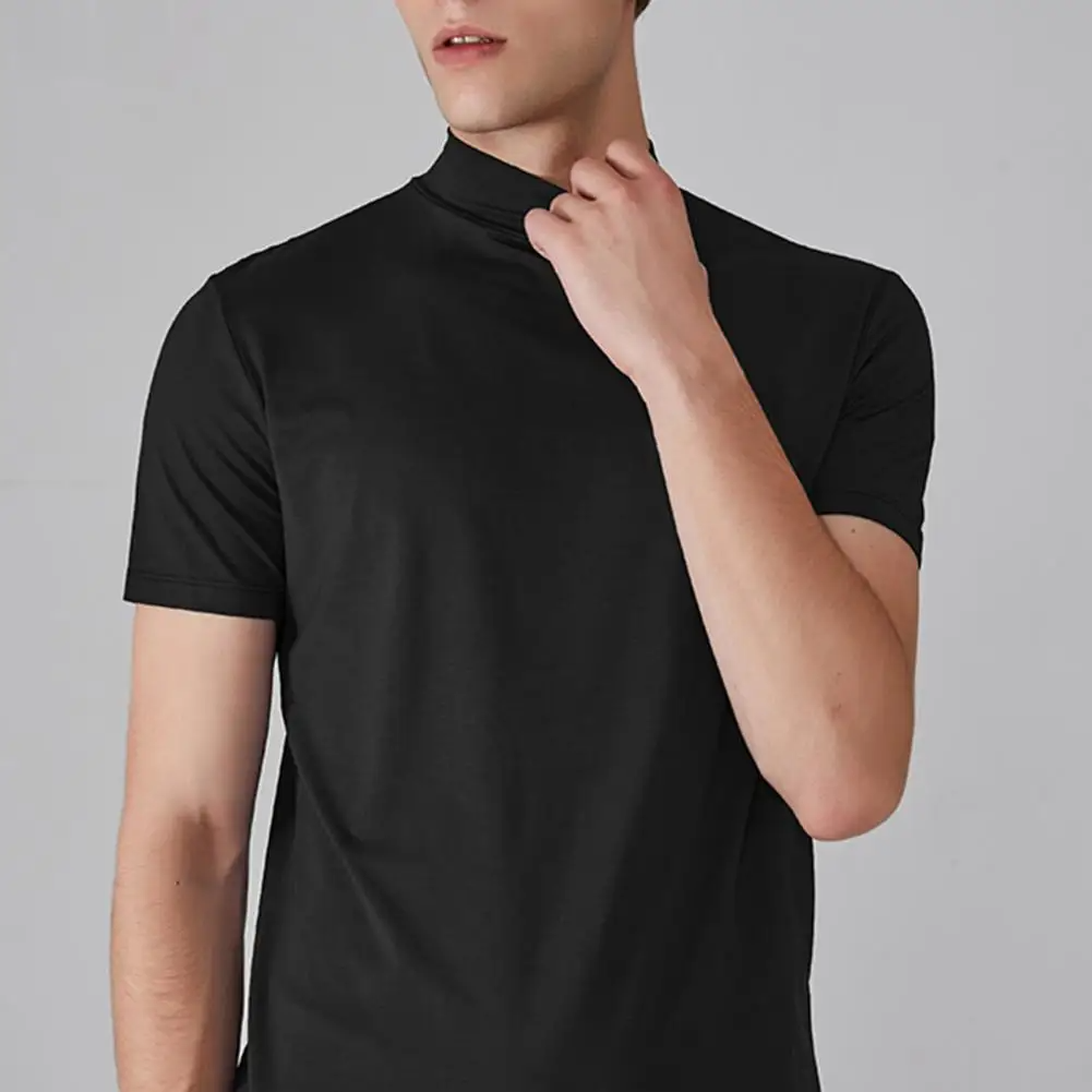 Icone™ FitShirt 1+1 GRATUIT: Des Hommes Slim Fit Elevé Cou Décontracté Chemise