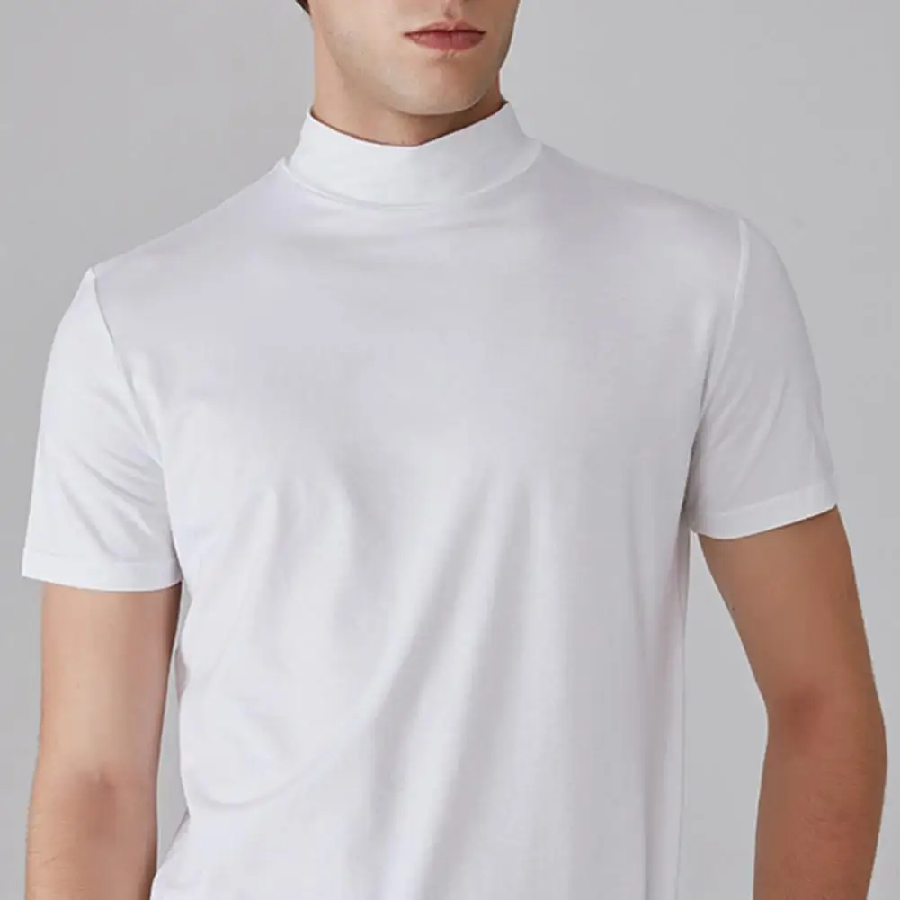 Icone™ FitShirt 1+1 GRATUIT: Des Hommes Slim Fit Elevé Cou Décontracté Chemise