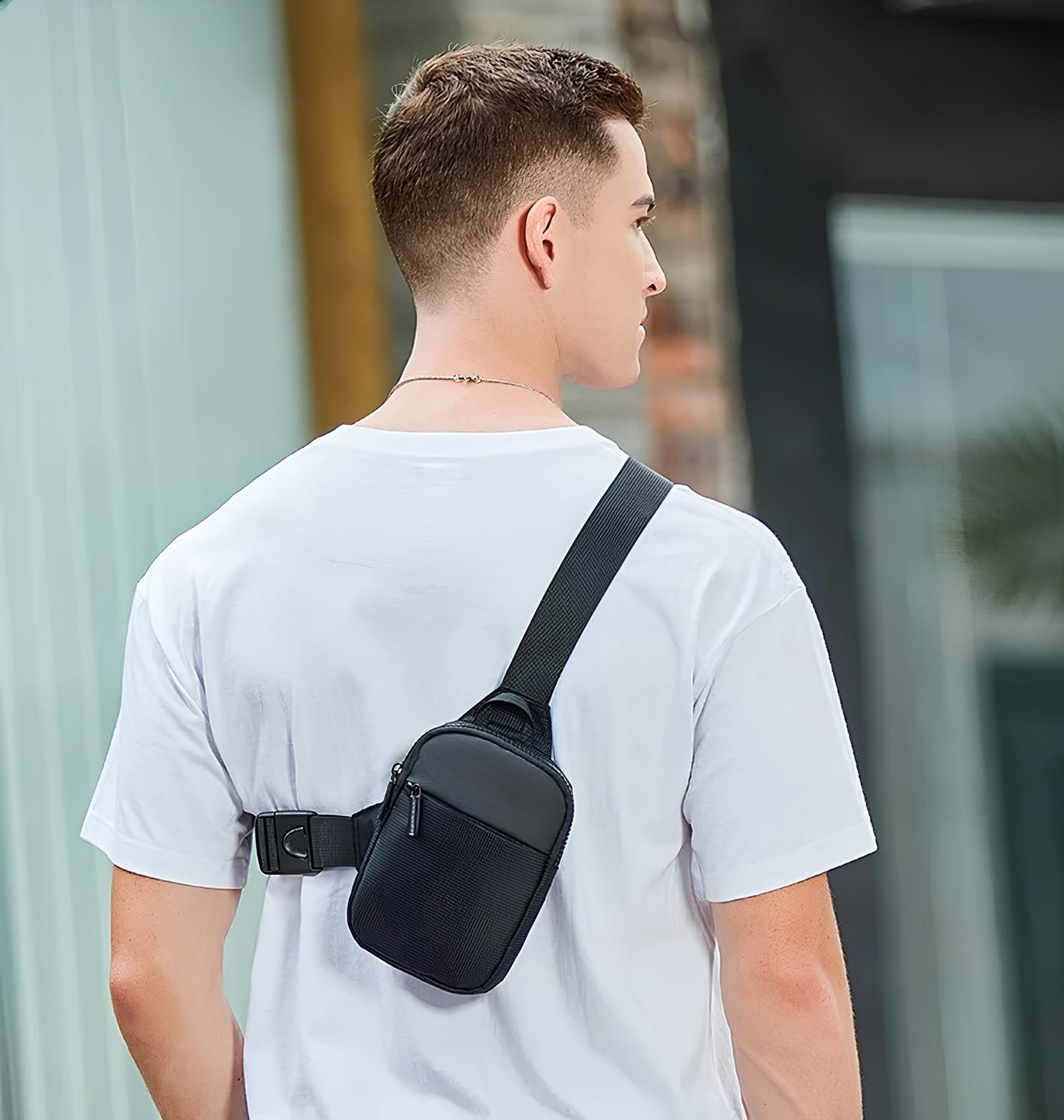Icone™ ChestBag 1+1 GRATUIT: Sangle Réglable Unisexe Mini Echarpe Poitrine Sac