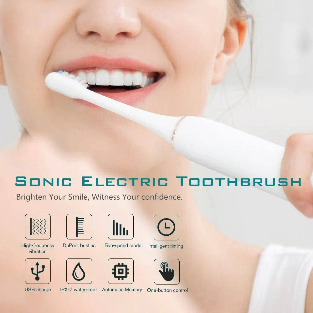 SonicToothBrush - Brosse A Dents Electrique Sonique Pour Adultes