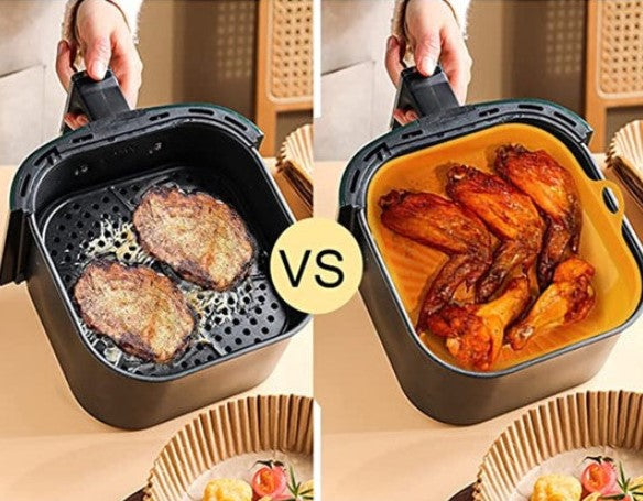 Globetrek° SiliconePan 1+1 GRATUIT: Réutilisable Air Friteuse Silicone Poêle