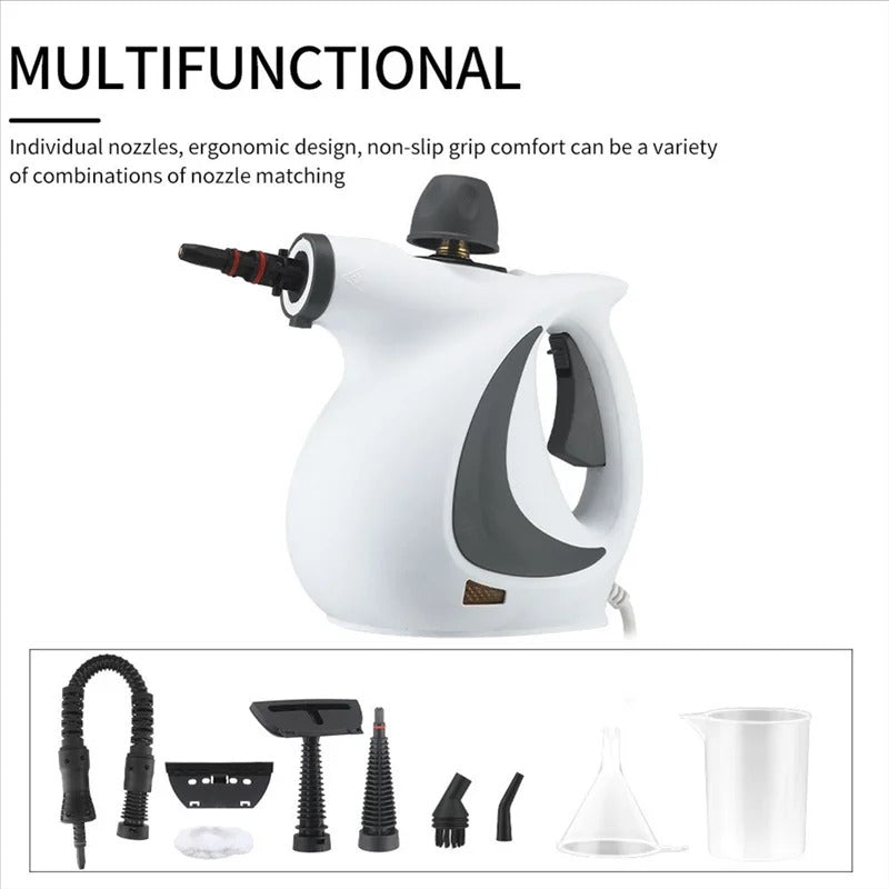 Cleaner Pro° PowerSteam: Multifonctionnel Puissant Nettoyeur Vapeur Domestique Ensemble