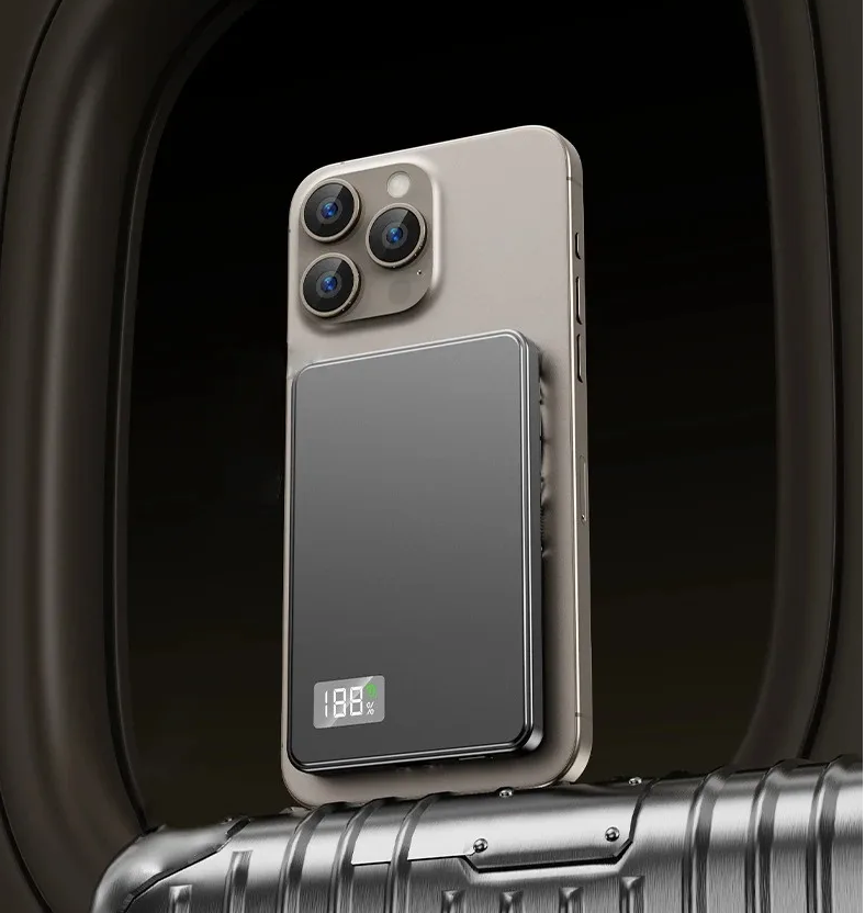 MagneticCharger - Chargeur Magnétique Rapide 3 En 1 Et Batterie Externe Portable