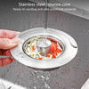 Globetrek° DrainStrainer 1+1 GRATUIT: Facile À Installer  Évier De Cuisine Bouchon Et Égouttoir