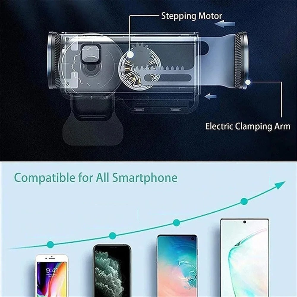 Holder360° PhoneClamp: Pince Automatique Tableau De Bord Et Bouche D’Aération Support De Téléphone
