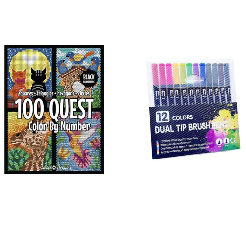 Kletshuts™ ColorQuest: 100 Quête Couleur Par Chiffres Livre De Coloriage