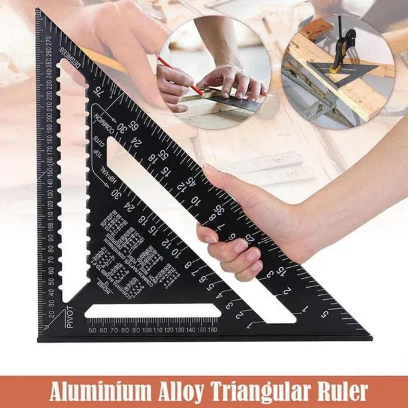 TriangleRuler - Règle Triangulaire en Alliage D'aluminium Pour le Travail du Bois
