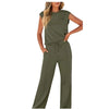 Icone™ StylishSet: Ensemble Haut Sans Manches Et Pantalon Élégant Et Confortable