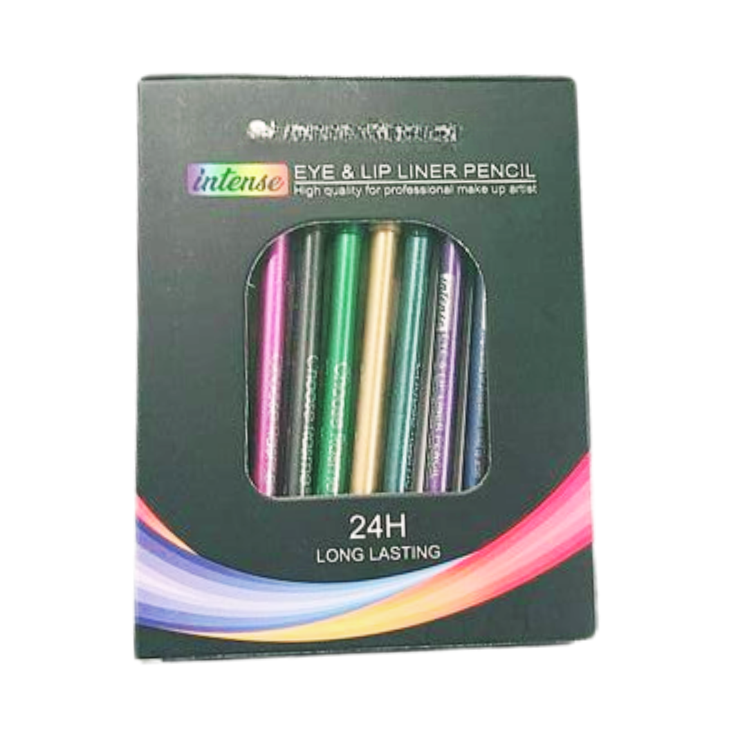 WaterproofEyeliner - Crayon Eye-liner Longue Tenue Waterproof, Set de 12 pièces