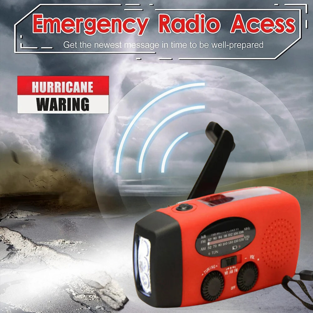 MultiRadio - Multifonction Solaire Portable Radio D'Urgence