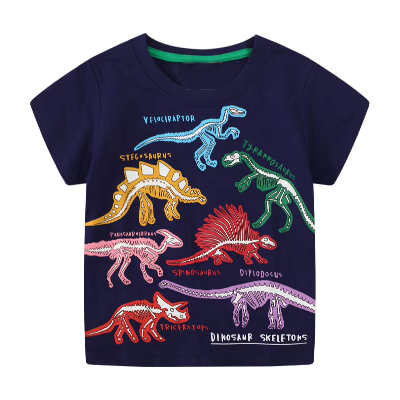 Icone™ DinoShirt: T-shirt Dinosaure Phosphorescent Pour Enfant
