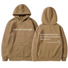 Icone™ DearHoodie: Sweat A Capuche Avec Message Imprimé A L'avant Et A L'arrière
