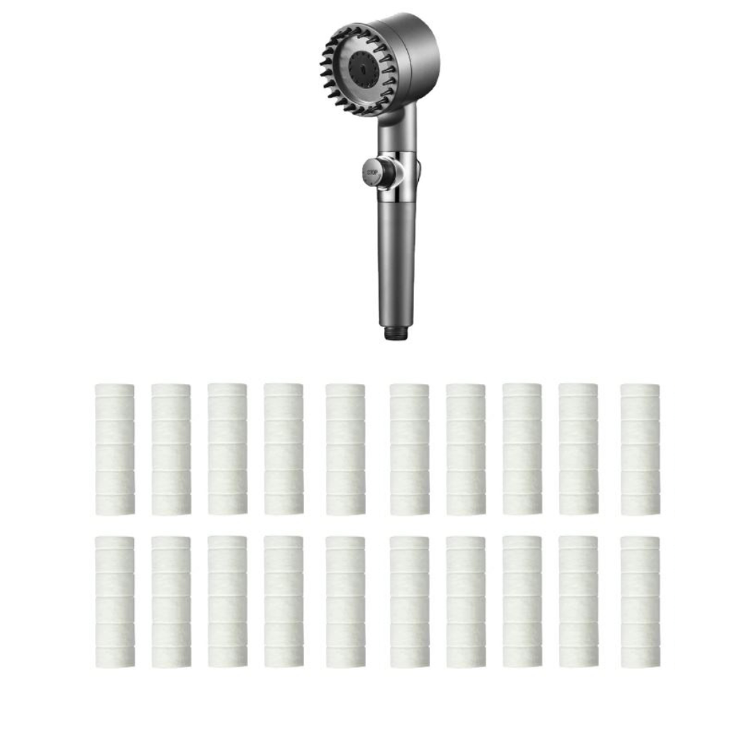 Borhe® ShowerFilter - 4 en 1 Massage et Beauté de la Peau Multifonction Pommeau de Douche Filtre