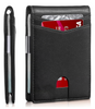 Icone™ SlimWallet - Portefeuille RFID Ultra Fin Et Sécurisé En Cuir Pour Hommes