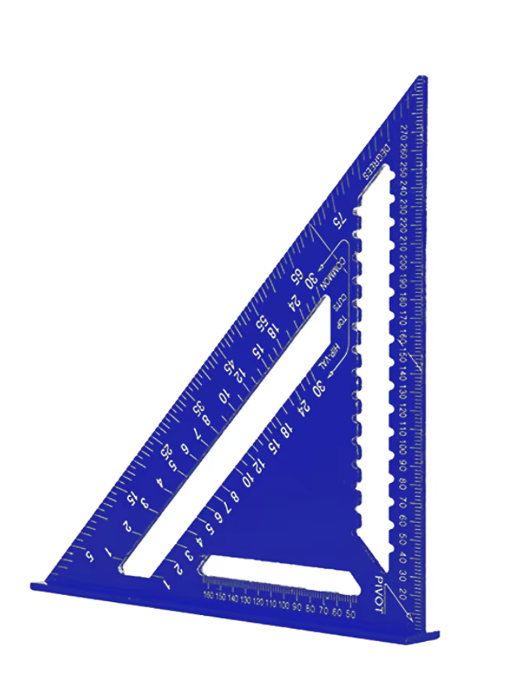 TriangleRuler - Règle Triangulaire en Alliage D'aluminium Pour le Travail du Bois