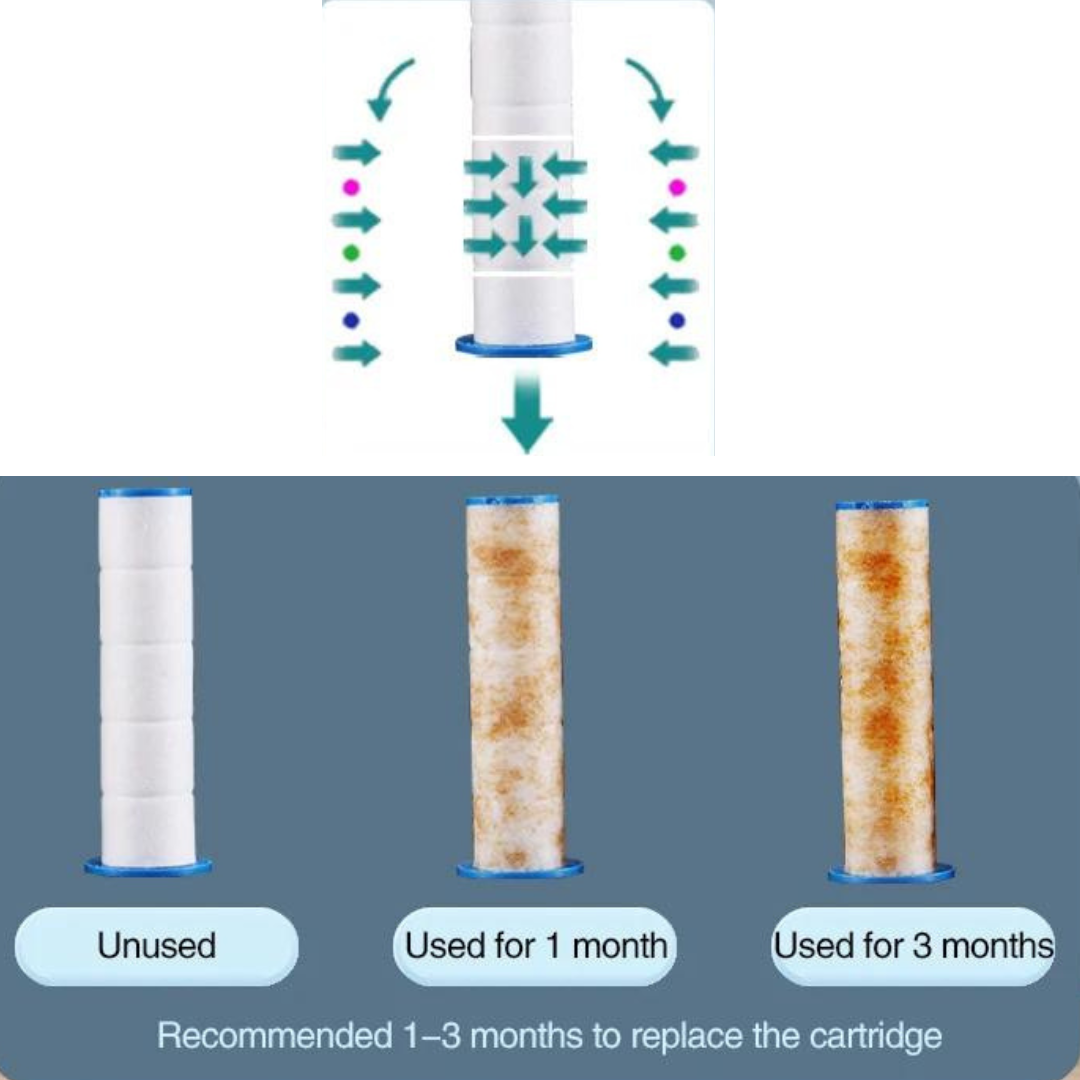 Borhe® ShowerFilter - 4 en 1 Massage et Beauté de la Peau Multifonction Pommeau de Douche Filtre