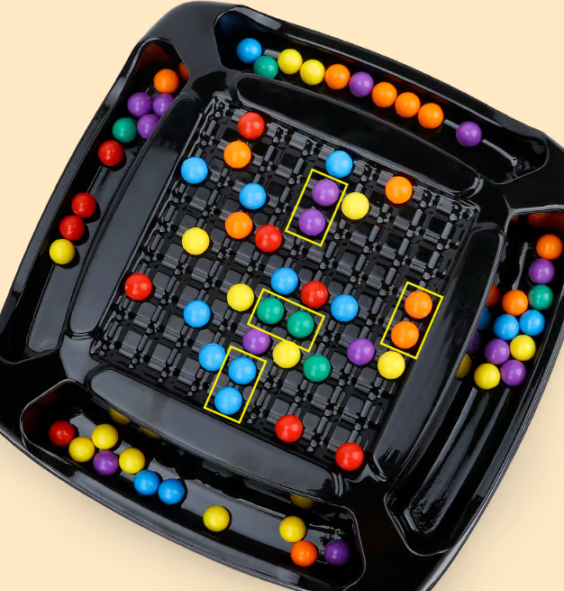 Kletshuts™ ColorGame : Jeu D'élimination Des Perles Arc-en-ciel Intellectuelles