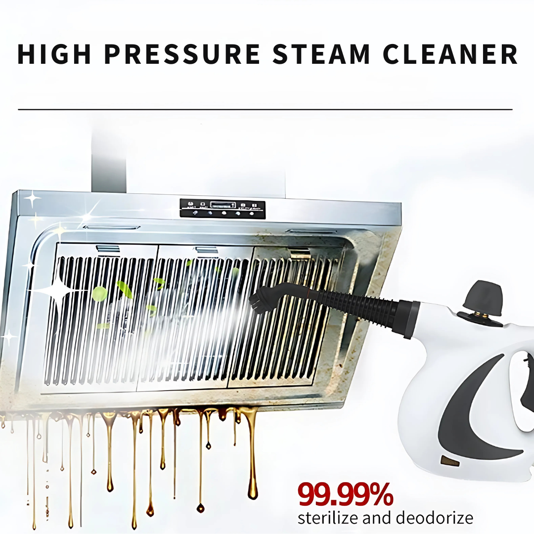 Cleaner Pro° PowerSteam: Multifonctionnel Puissant Nettoyeur Vapeur Domestique Ensemble