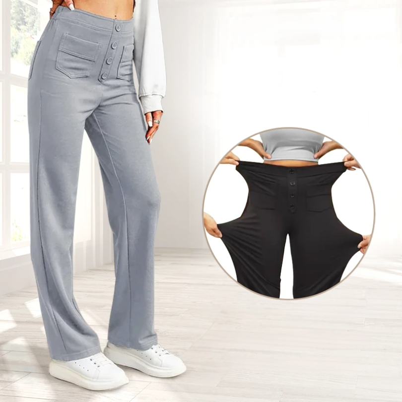 Icone™ FlexTrousers: Taille Haute Confort Tout Au Long De La Journée Flexible Pantalon