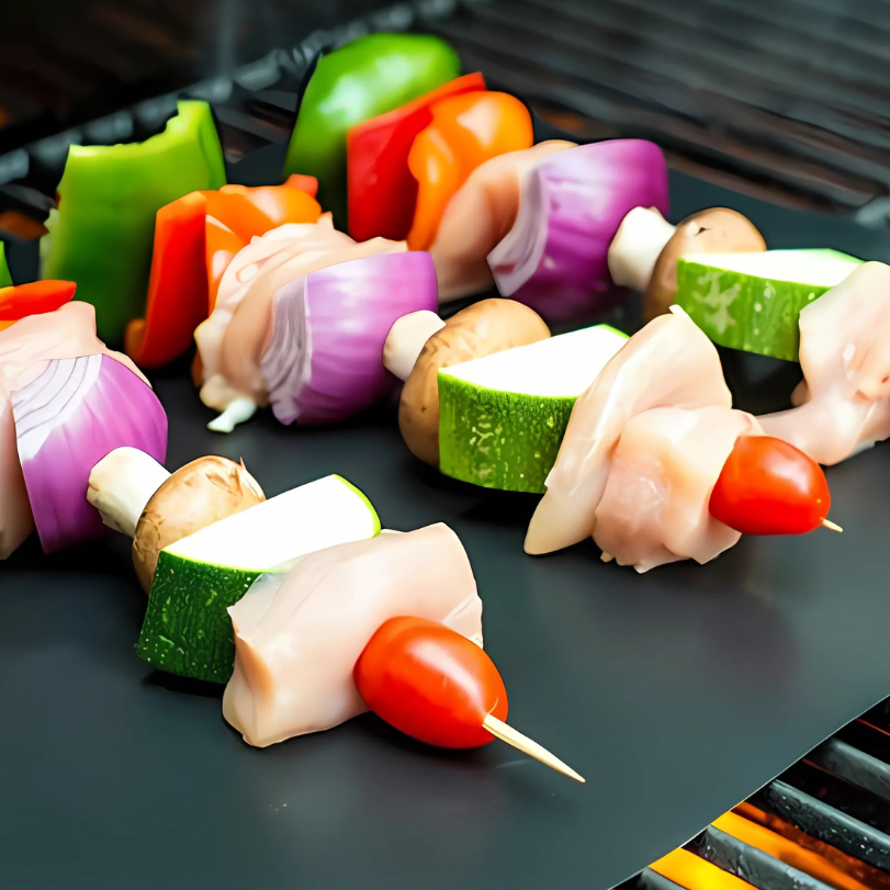 Globetrek° GrillMat – Tapis De Gril BBQ Antiadhésifs Avec Boîte Facile Découper