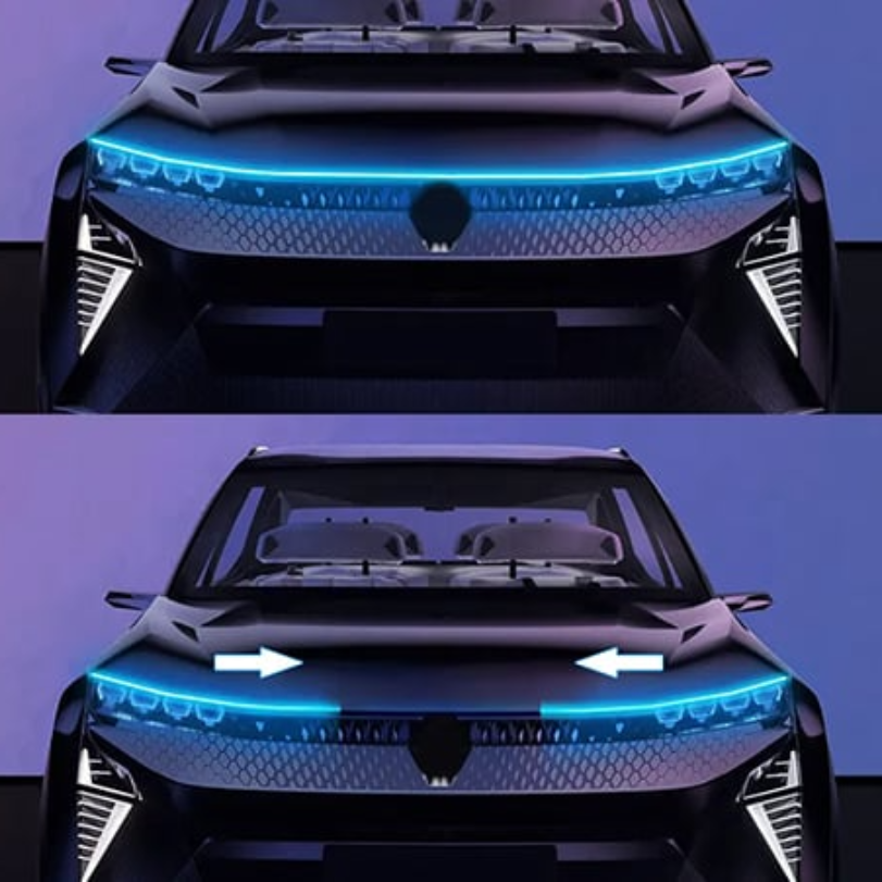 Ledsen™ CarLights - Feux LED Dynamiques Pour Capot De Voiture, Bande De 2M