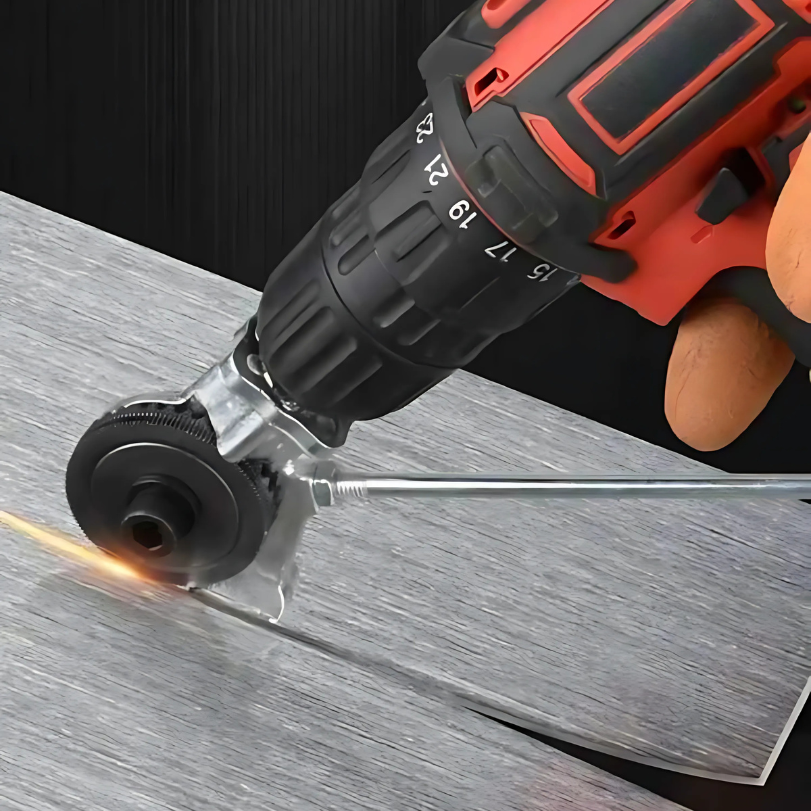ShearCutter – Perceuse Electrique Pièce Jointe Métal Feuille Cutter Ensemble Universel