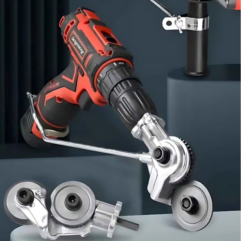 ShearCutter – Perceuse Electrique Pièce Jointe Métal Feuille Cutter Ensemble Universel