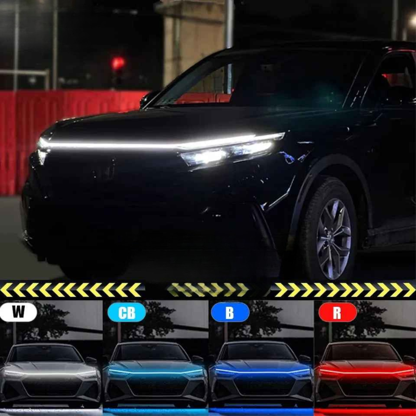 Ledsen™ CarLights - Feux LED Dynamiques Pour Capot De Voiture, Bande De 2M