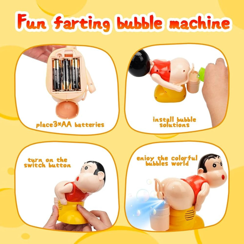 Kletshuts™ BubbleFun: Amusant Électrique Bulle Souffleur Garçon Machine Jouet