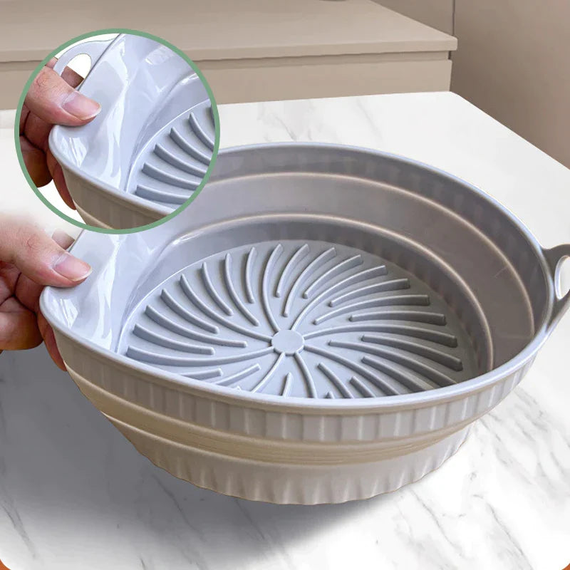 Globetrek° SiliconePan 1+1 GRATUIT: Réutilisable Air Friteuse Silicone Poêle