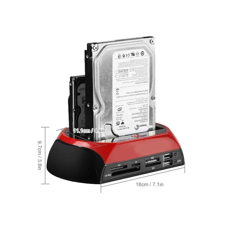 DataDock - Multifonction Disque Dur Lecteur De Carte Station D'Accueil
