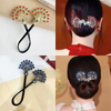 Rose® HairTie 1+1 GRATUIT: Élégant  Élastique À Cheveux Élégant Vintage Queue De Cheval En Cristal Twist Holder