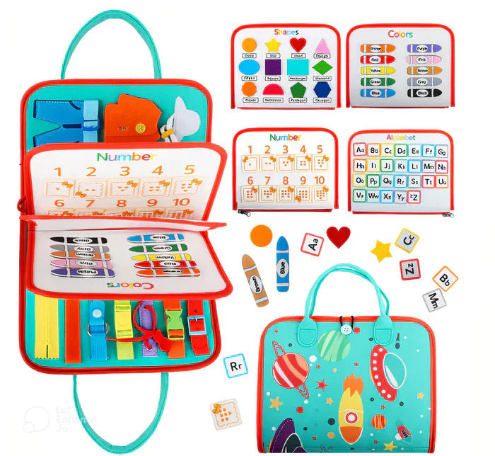 Kletshuts™ BusyBoard: Sensoriel Compétences Motrices Fines Montessori Éducatif Tableau D'Activités