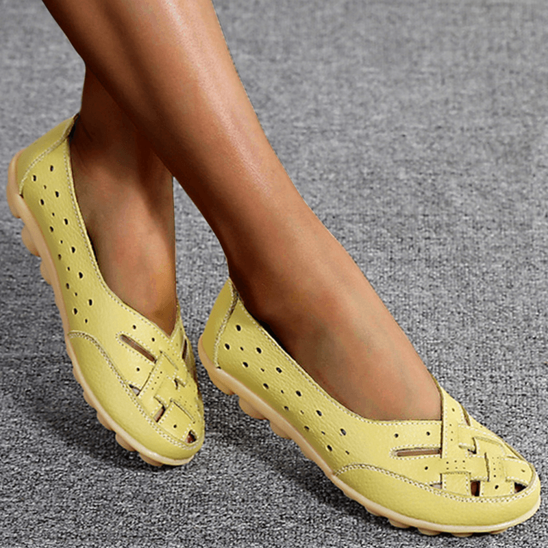 Happy™ SoftShoes: Flexibles Souples Rembourrées Chaussures Plates Pour Femmes